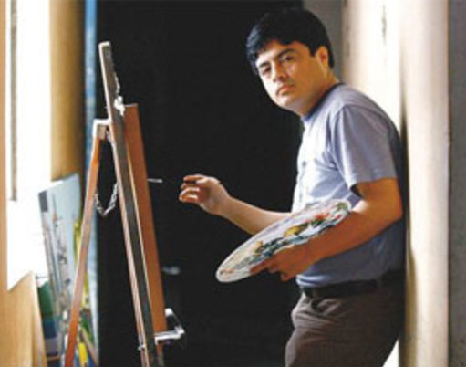 El artista en su estudio