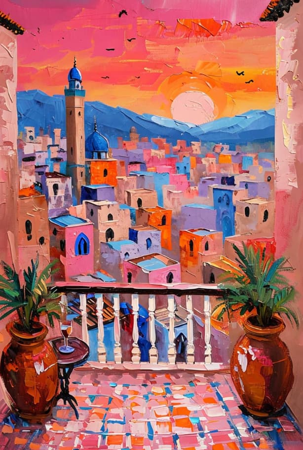 Atardecer desde Marrakech